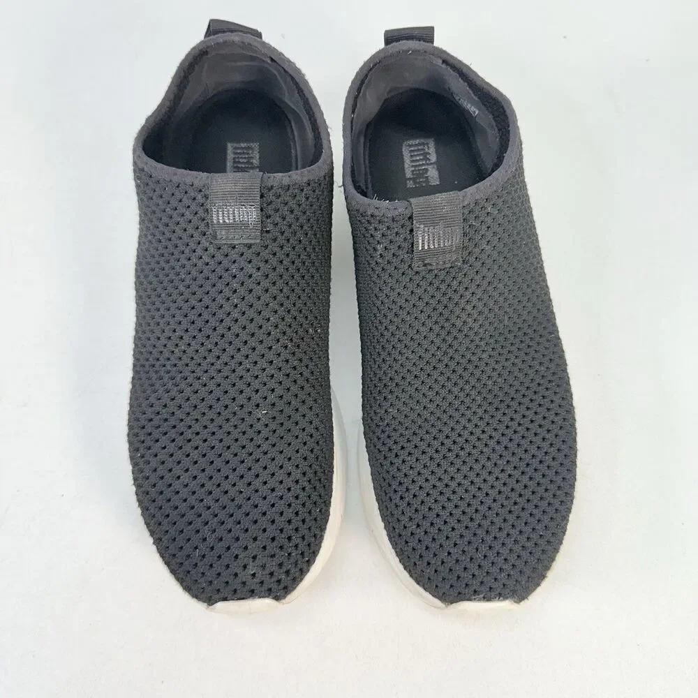 Fitflop Women’s Airmesh Slip On Sneaker Shoes Size 8 Black
